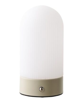 House Nordic Ashford Bordlampe Genopladelig Metal Beige Hvid
