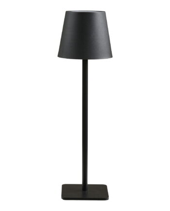 House Nordic Bradford Bordlampe Genopladelig Sort Metal Glasfiber