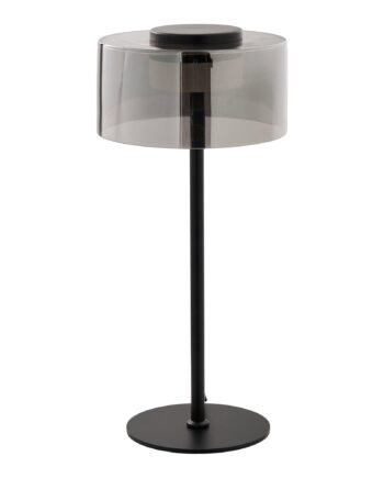 House Nordic Cholet Bordlampe Stål Glas Sort Klar
