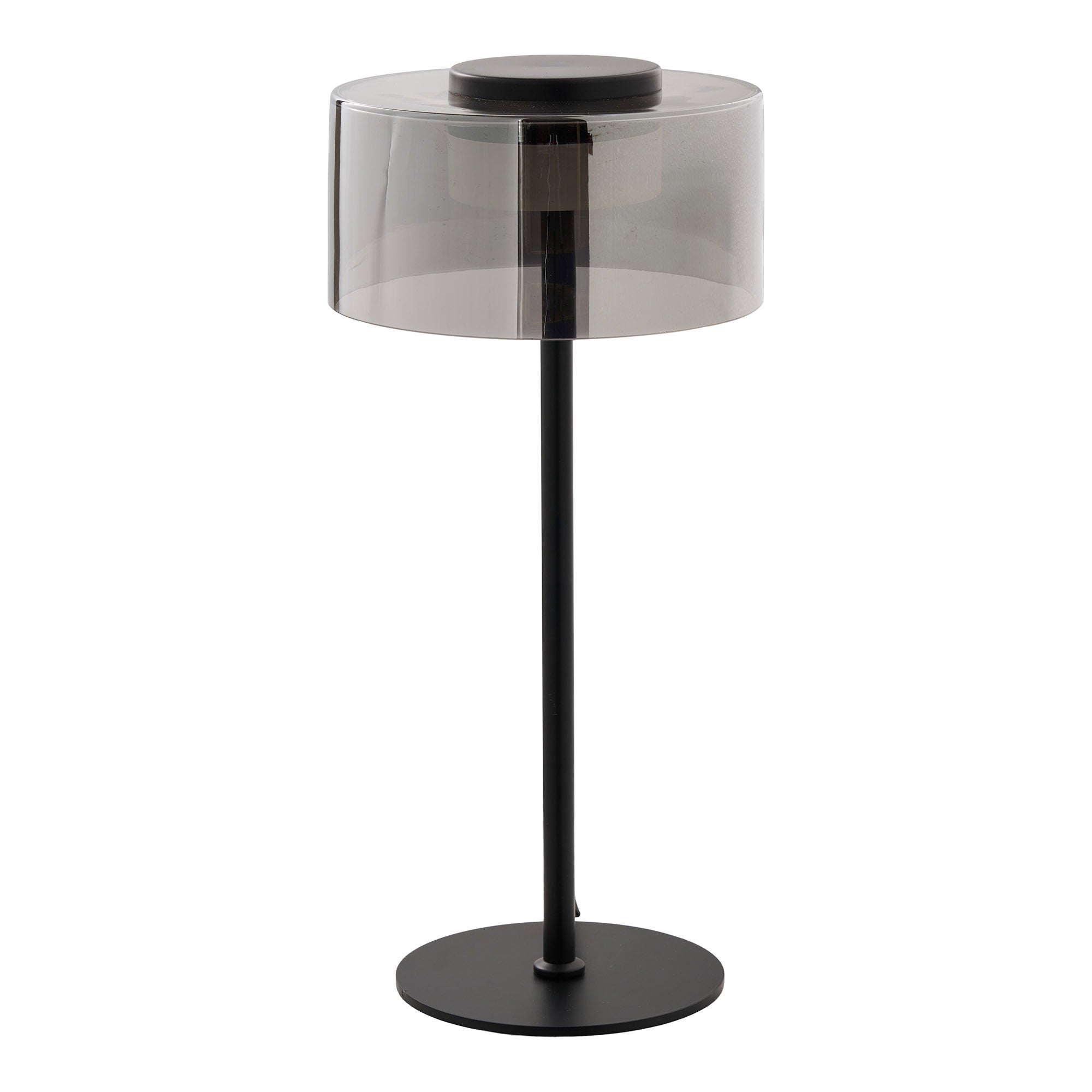 House Nordic Cholet Bordlampe Stål Glas Sort Klar