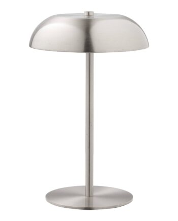 House Nordic Fenwick Bordlampe Genopladelig Metal Sølv
