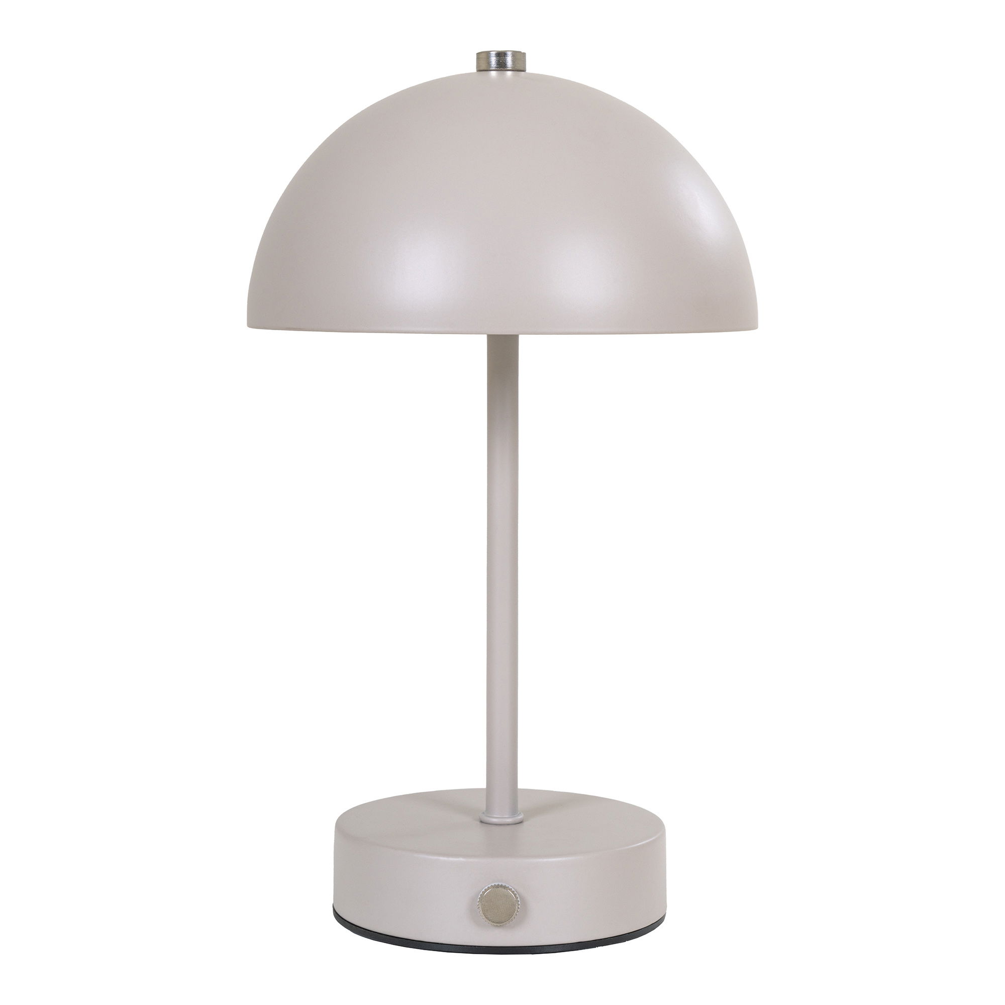 House Nordic Holt Led Bordlampe Genopladelig Sand Stål Stål