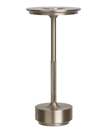 House Nordic Lyneham Led Bordlampe Genopladelig Sølv Aluminium