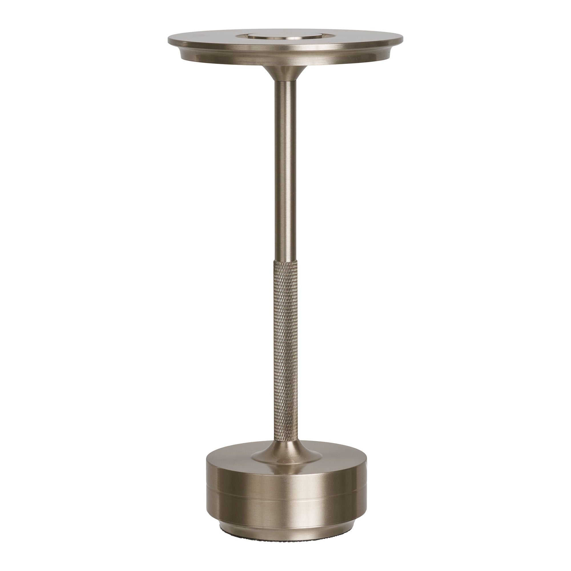 House Nordic Lyneham Led Bordlampe Sølv Genopladelig