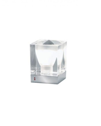 Ice Cube Bordlampe Fabbian Klar Krystal E14 Max 40w