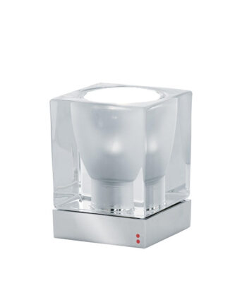 Ice Cube Bordlampe Fabbian Klar Krystal Gu10 Max 50w