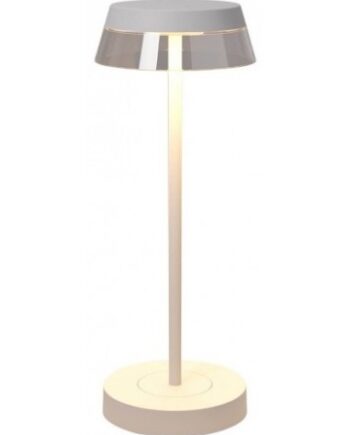 Iluna Trådløs Udendørs Bordlampe Aluminium Polycarbonat H32 Smd Led Mat Hvid