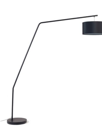 Indendørs Bordlampe Kave Home Ciana Nordisk Design Sort Metal Bomuld