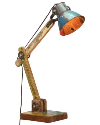 Industriel Bordlampe Med Justerbar Arm 23x18x95 E27 Rund Flerfarvet