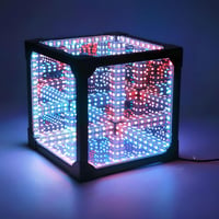 Infinity Cube 15x15 Rgbic Lys Effekt Bordlampe Inkl Fjernbetjening Usb Tilslutning