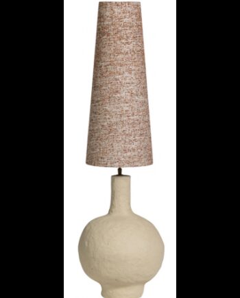 Ios Bordlampe Genanvendt Papmach Polyester H100 ø35 Natur Brun Melange