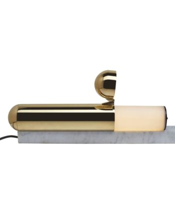 Isp Bordlampe Poleret Messing Hvid Marmor Dcw Editions