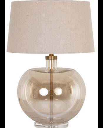 Jazzy Bordlampe Glas Linned H73 ø51 E27 Rav Beige
