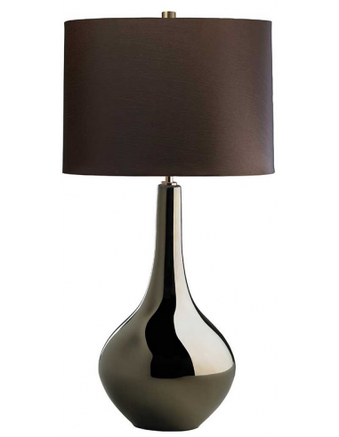 Job Bordlampe Keramik Faux Silke H71 E27 Bronze Metallic Brun