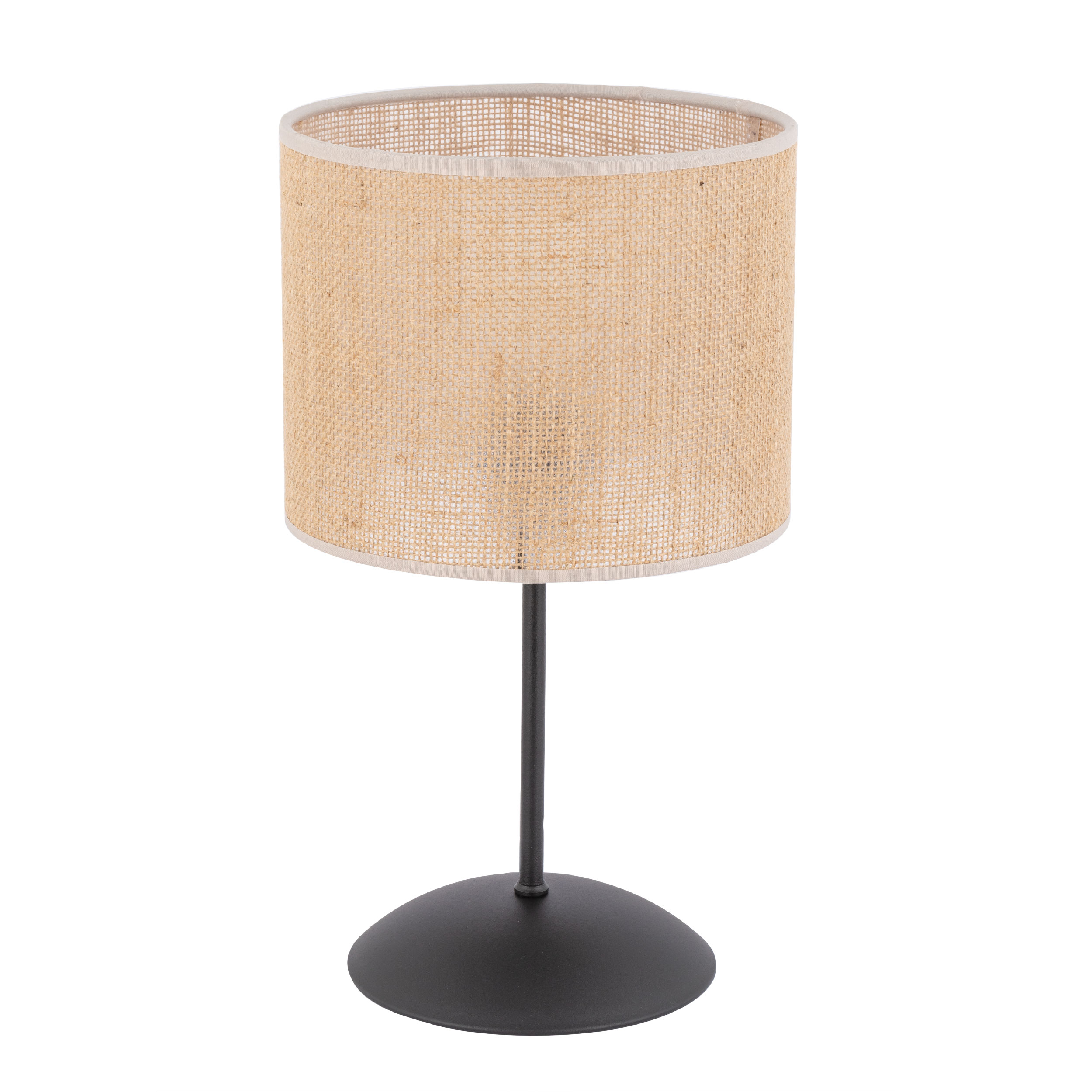 Jute Bordlampe Natur Jute Sort Metal