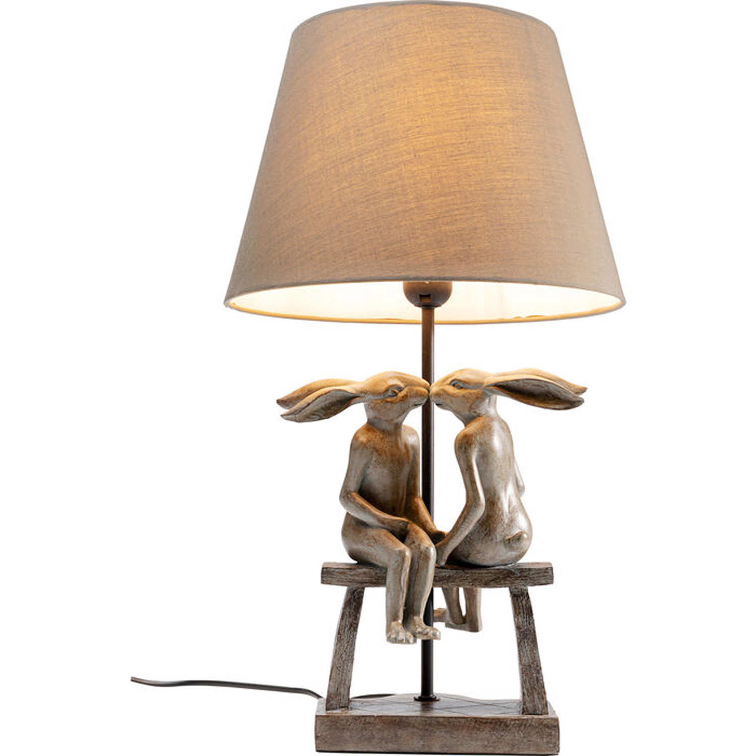 Kare Design Animal Bunny Love Bordlampe Polyresin Pvc Stål