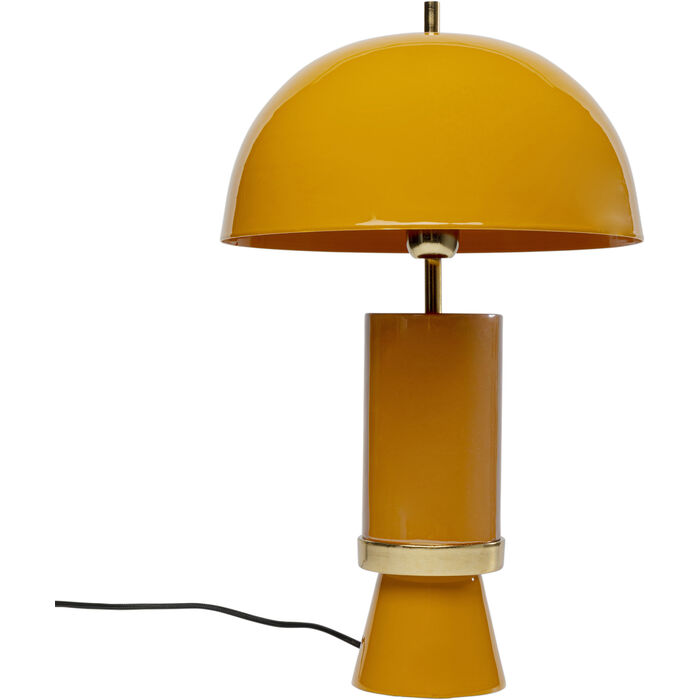 Kare Design Josy Bordlampe Gul Okkergul Emalje Stål