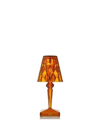 Kartell Battery Bordlampe Transparent Amber : Erling Christensen Møbler