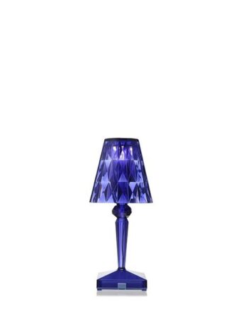 Kartell Battery Bordlampe Transparent Blue : Erling Christensen Møbler