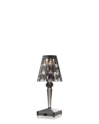 Kartell Battery Bordlampe Transparent Smoked : Erling Christensen Møbler
