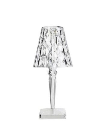 Kartell Big Battery Transportabel Bordlampe Krystal : Erling Christensen Møbler