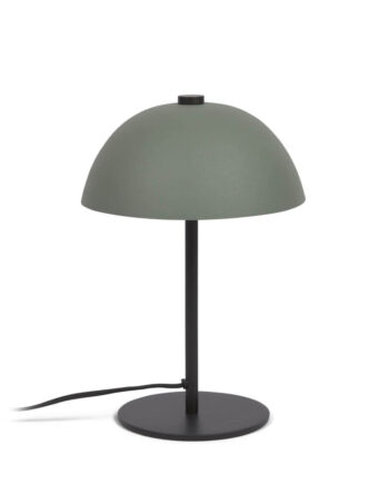 Kave Home Aleyla Bordlampe Grøn Sort Metal