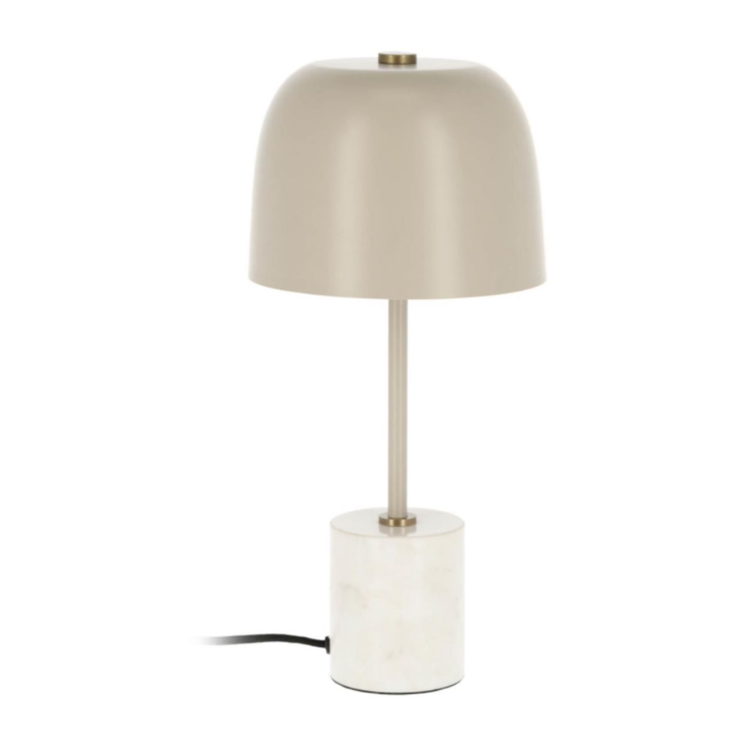Kave Home Alish Bordlampe Beige Marmor Metal