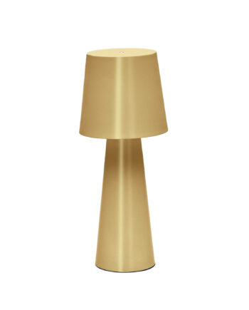 Kave Home Arenys Stor Bordlampe Guld Metal