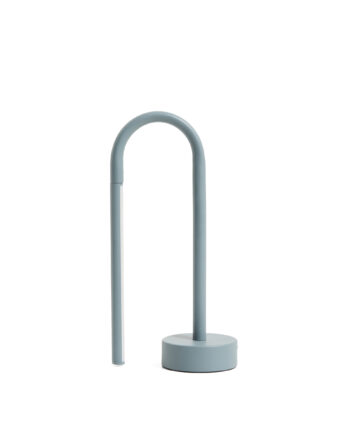 Kave Home Bow Bærbar Bordlampe Genopladelig Blå Aluminium