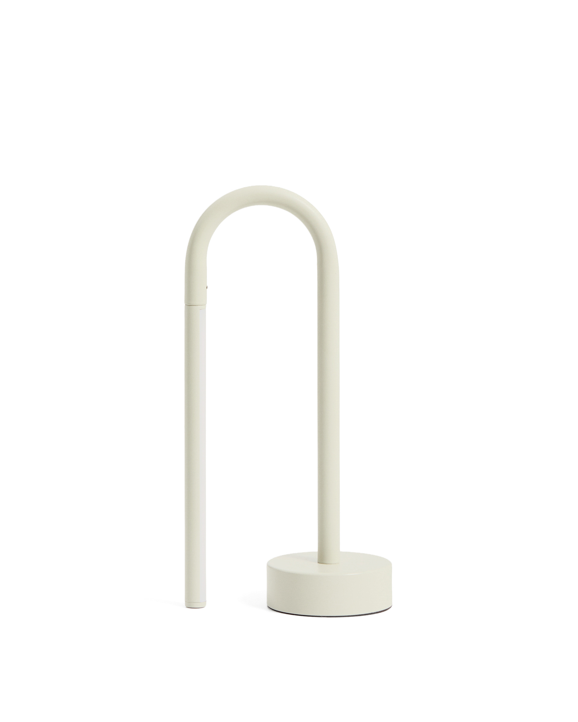 Kave Home Bow Bærbar Bordlampe Genopladelig Grå Aluminium