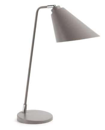 Kave Home Priti Bordlampe Grå Metal