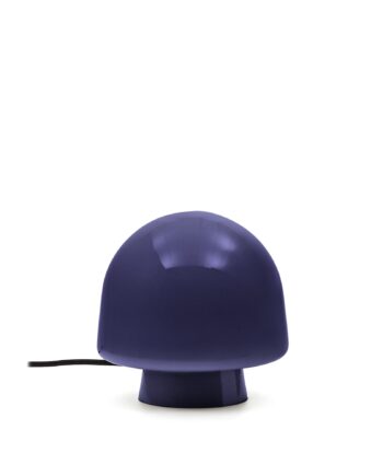 Kave Home Reig Bordlampe Rund Blå Glas ø20