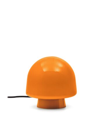 Kave Home Reig Bordlampe Rund Orange Glas ø20