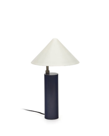 Kave Home Shiva Bordlampe Hvid Blå Jern