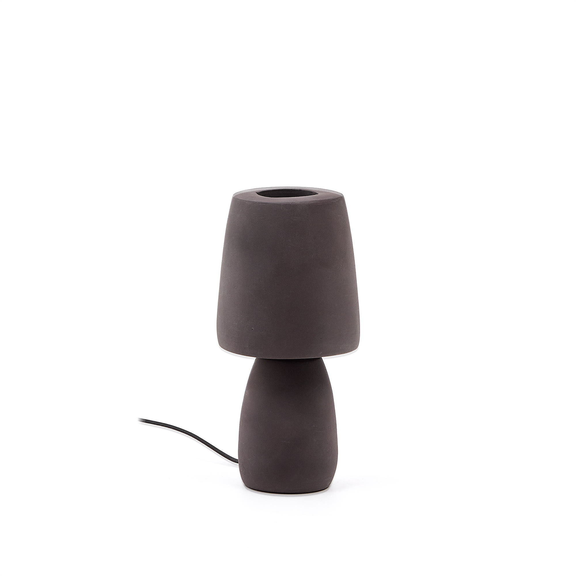 Kave Home Tandy Bordlampe Rund Brun Terracotta ø15