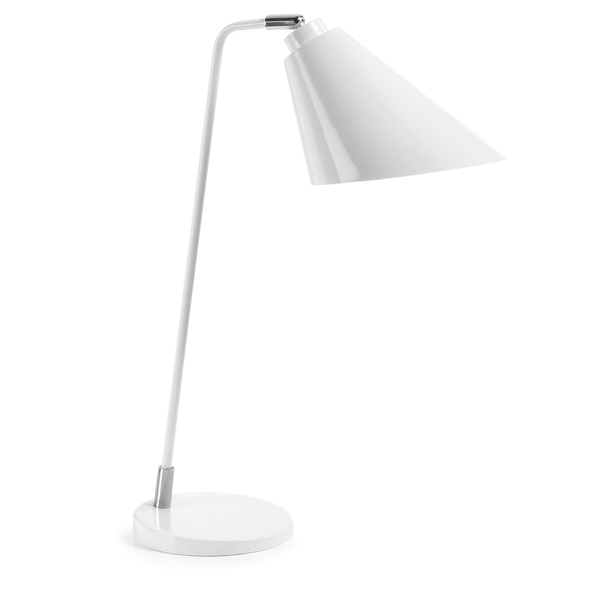 Kave Home Tipir Bordlampe Hvid Stål