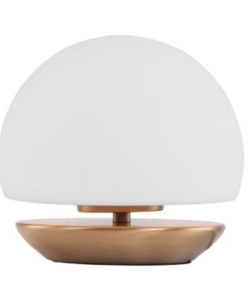 Koba Bordlampe Glas Med Tre Forskellige Understel Glas Bronze