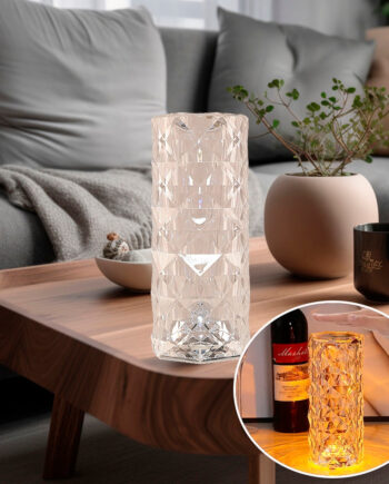 Krystal Bordlampe Touch Funktion