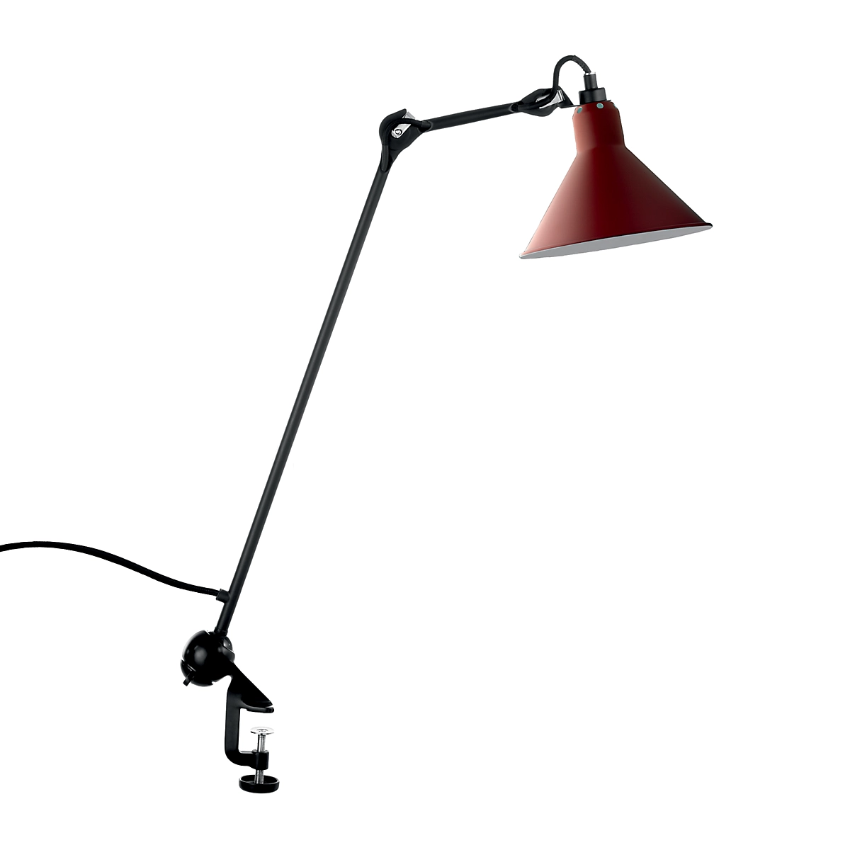 Lampe Gras 201 Arkitektlampe Sort Rød