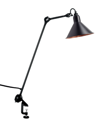 Lampe Gras 201 Arkitektlampe Sort Sort Kobber Inderskærm