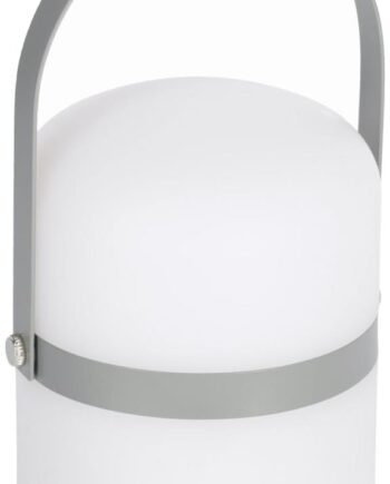 Led Bordlampe Ridley Fra Kave Home Grå Polyethylen Med Frosted Skærm Justerbar Trins Lysstyrke Bærbar Usb Opladning