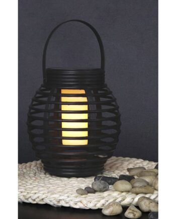 Led Solcelle Flamme Fakkel Bordlampe Ip44 Sort