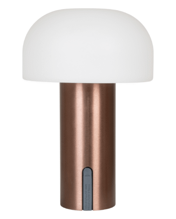 Led Trådløs Bordlampe Hvid Kobber Udendørs