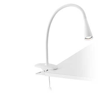 Lena Klemme Bordlampe Hvid