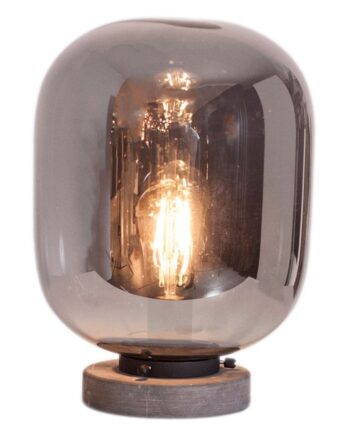 Leola H31cm Bordlampe Sort Røgrå Byrydns