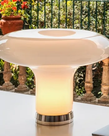 Lesbo Bordlampe Hvid