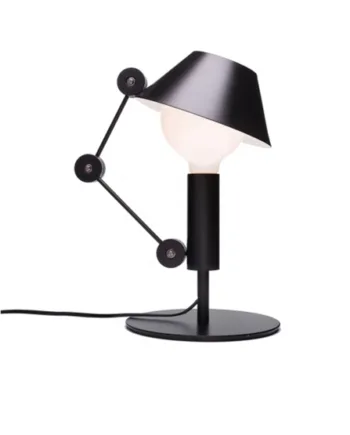 Light Bordlampe Sort Hvid