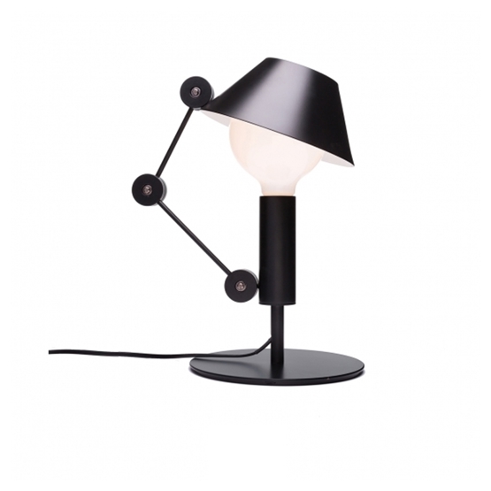 Light Bordlampe Sort Hvid