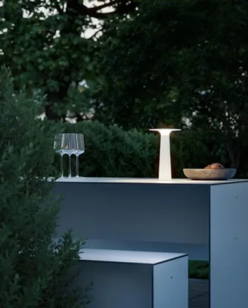 Lix Batterilampe Bordlampe Pearl White