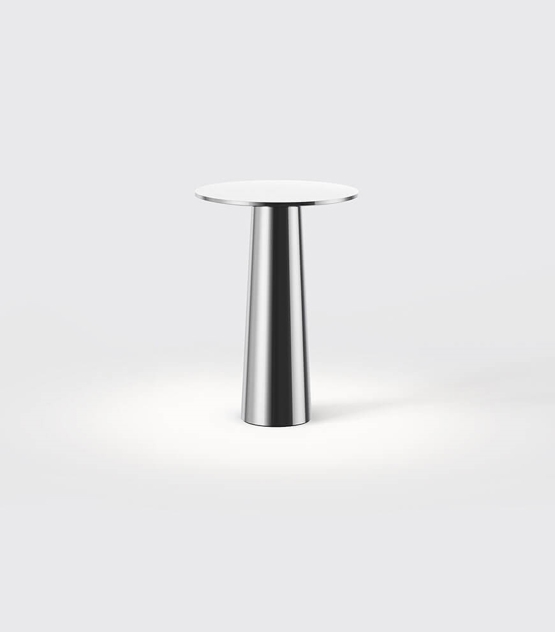 Lix Mini Batterilampe Bordlampe Krom